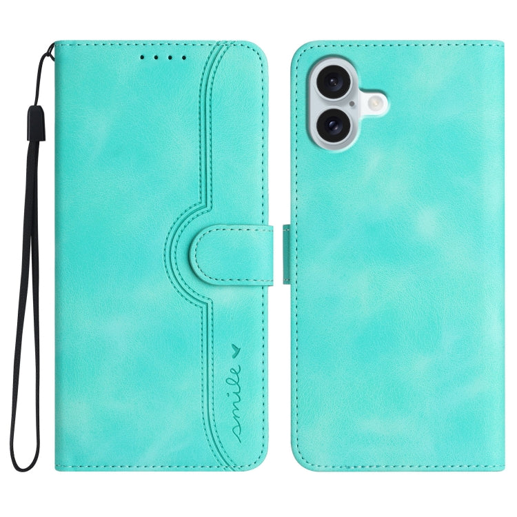 Heart Pattern Skin Feel Leather Phone Case, Series 1