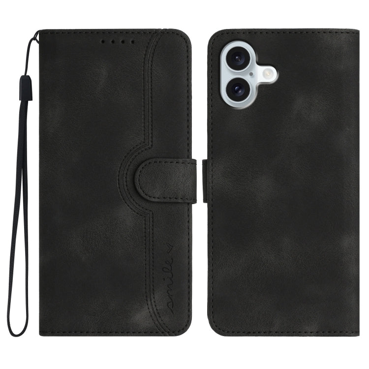 Heart Pattern Skin Feel Leather Phone Case, Series 1