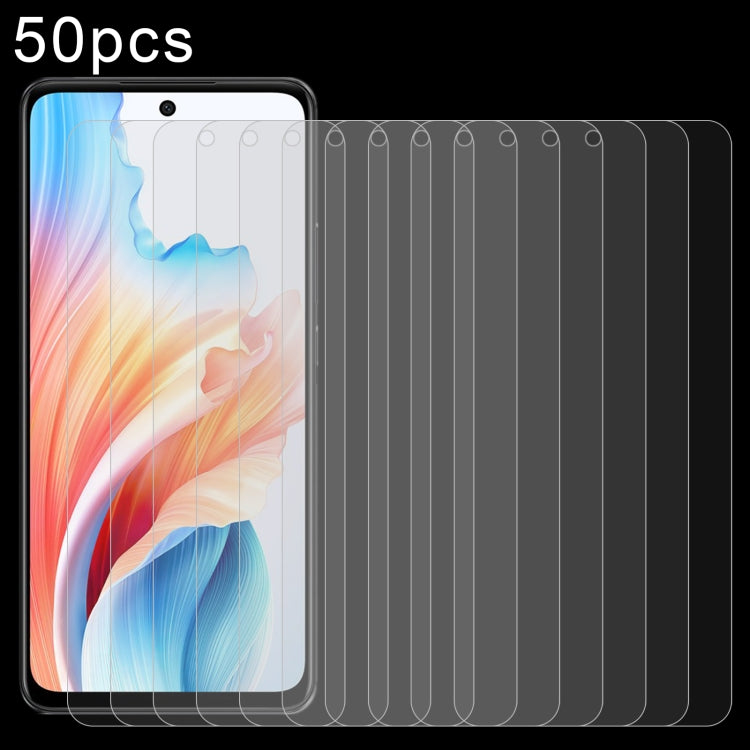 50pcs 0.26mm 9H 2.5D Tempered Glass Film, For OPPO A59 5G, For OPPO K13 5G, For OPPO Find X8 / X8s+, For OPPO Find X8s, For OPPO A5 Pro 5G / 4G / A5 Energy 5G, For OPPO F29 Pro 5G, For OPPO F29 5G, For OPPO A3i Plus, For OPPO Reno13 Global�������������...