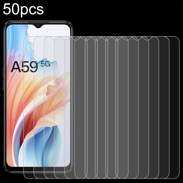 50pcs 0.26mm 9H 2.5D Tempered Glass Film, For OPPO A59 5G, For OPPO K13 5G, For OPPO Find X8 / X8s+, For OPPO Find X8s, For OPPO A5 Pro 5G / 4G / A5 Energy 5G, For OPPO F29 Pro 5G, For OPPO F29 5G, For OPPO A3i Plus, For OPPO Reno13 Global�������������...