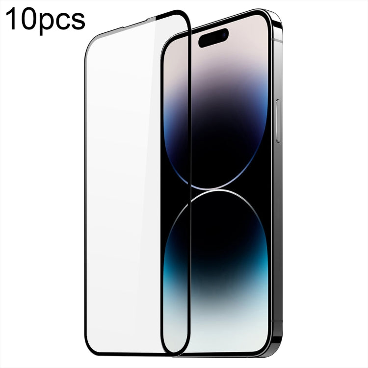 10pcs DUX DUCIS 0.33mm 9H Medium Alumina Tempered Glass Film, For iPhone 16 Pro Max, For iPhone 16 Pro, For iPhone 16 Plus, For iPhone 16, For iPhone 15 Pro Max, For iPhone 15 Pro, For iPhone 15, For iPhone 15 Plus