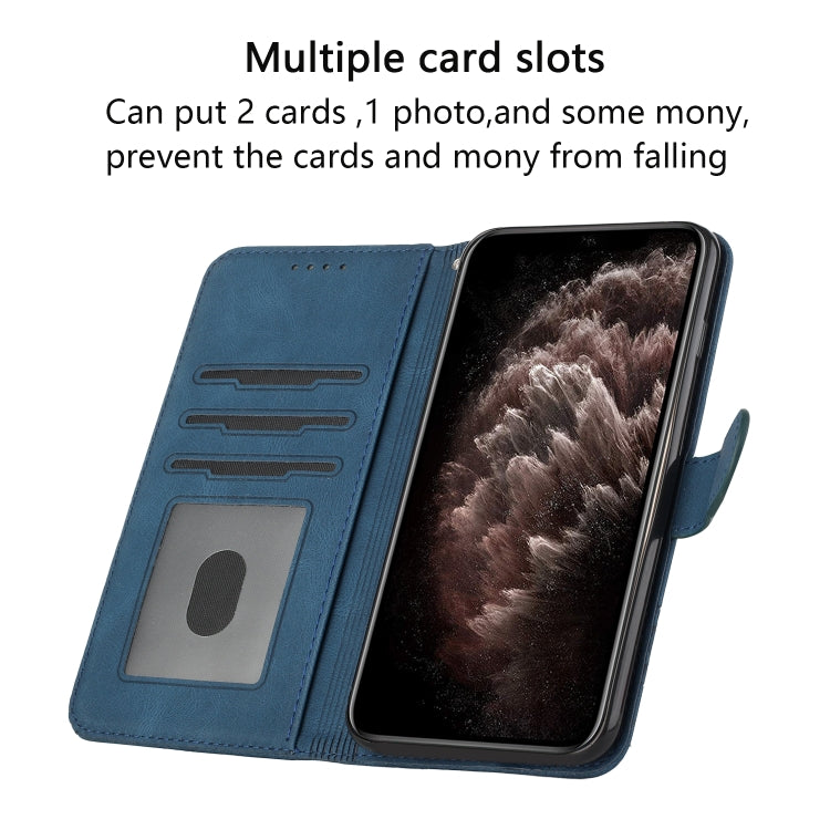 Cubic Skin Feel Flip Leather Phone Case, For iPhone 15