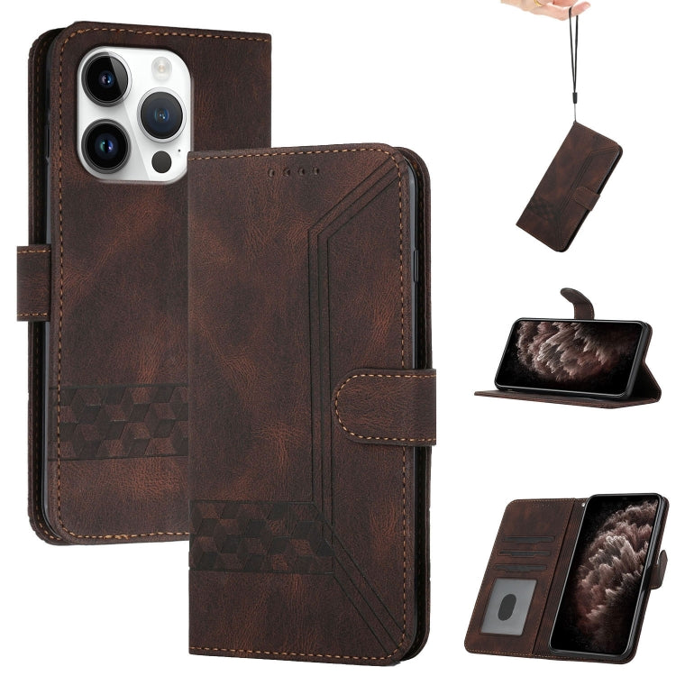 Cubic Skin Feel Flip Leather Phone Case, Series 1