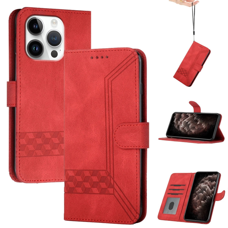 Cubic Skin Feel Flip Leather Phone Case, Series 1