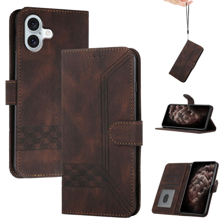 Cubic Skin Feel Flip Leather Phone Case, Series 1