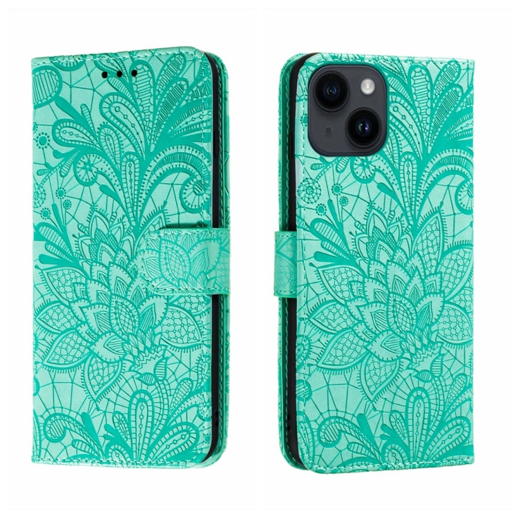 Lace Flower Embossing Flip Leather Phone Case, Series 1