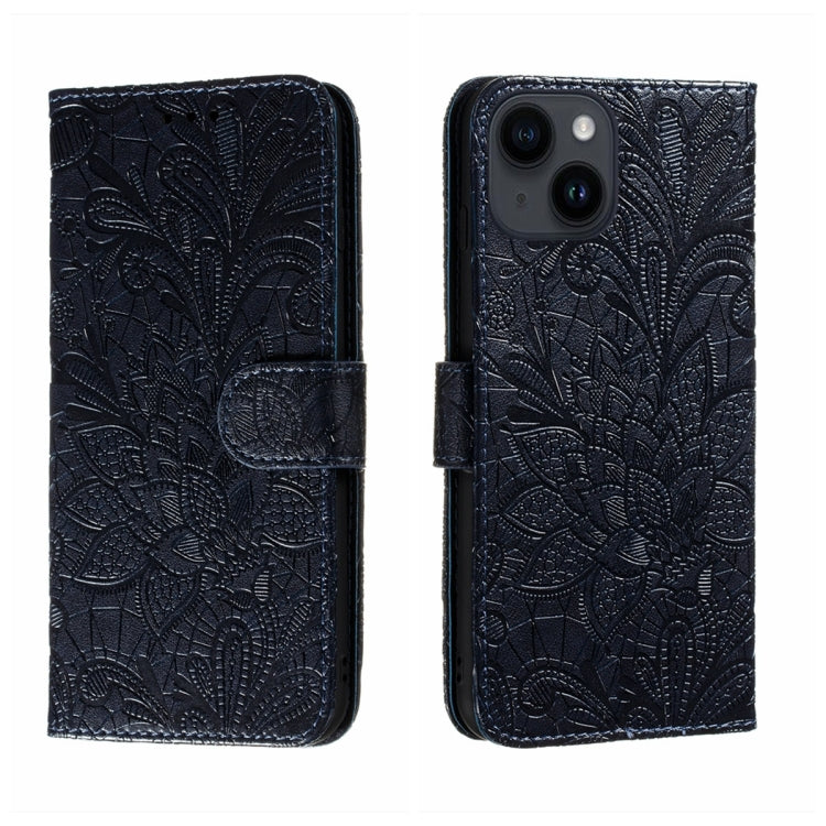 Lace Flower Embossing Flip Leather Phone Case, Series 1