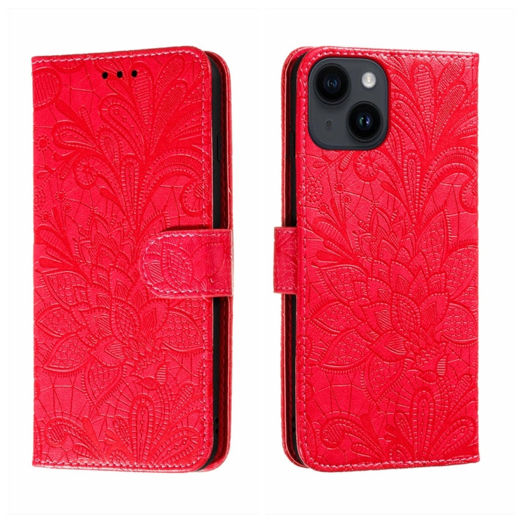 Lace Flower Embossing Flip Leather Phone Case, Series 1