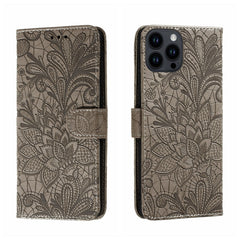 Lace Flower Embossing Flip Leather Phone Case, Series 1