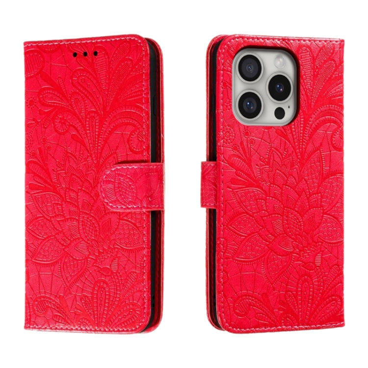 Lace Flower Embossing Flip Leather Phone Case, Series 1