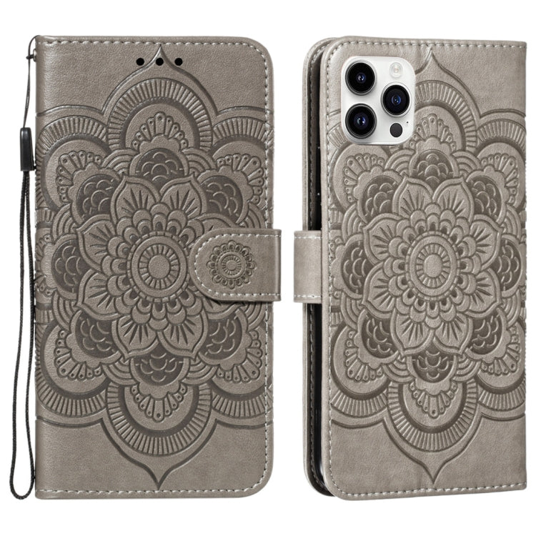 Mandala Embossing Pattern Horizontal Flip Leather Phone Case, Series 1