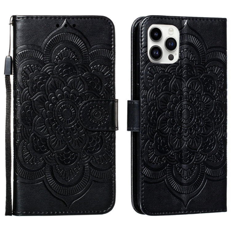 Mandala Embossing Pattern Horizontal Flip Leather Phone Case, Series 1