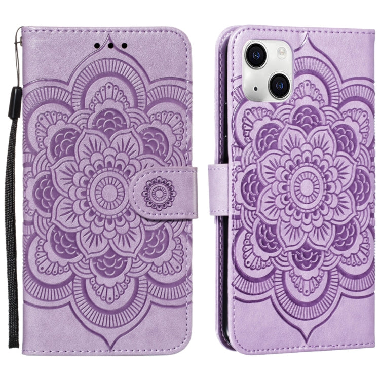 Mandala Embossing Pattern Horizontal Flip Leather Phone Case, Series 1