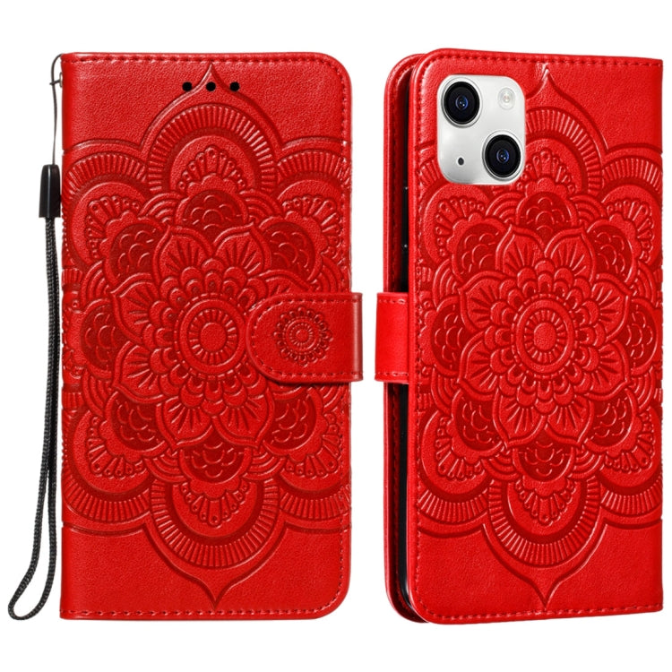 Mandala Embossing Pattern Horizontal Flip Leather Phone Case, Series 1