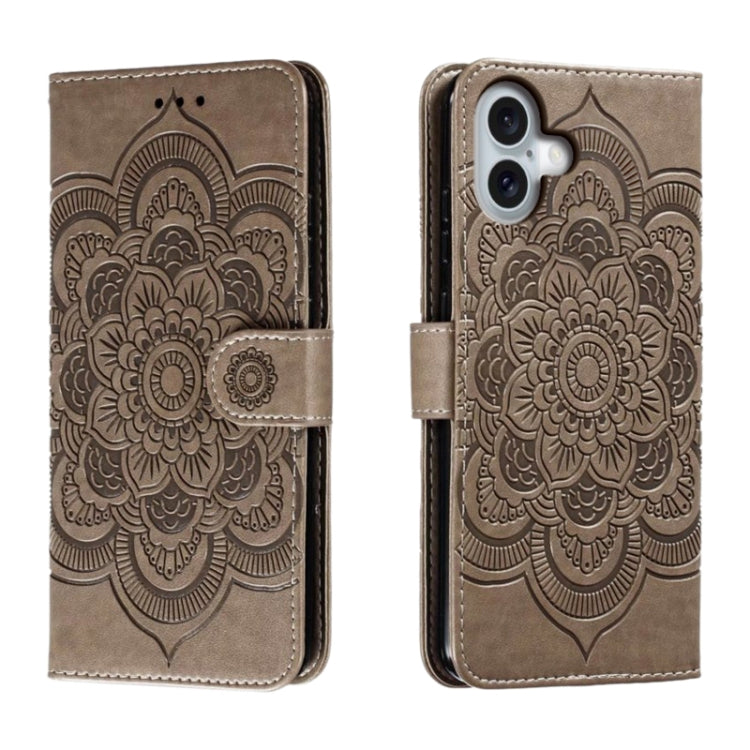 Mandala Embossing Pattern Horizontal Flip Leather Phone Case, Series 1