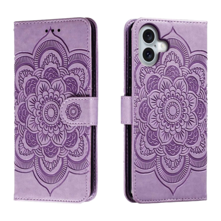 Mandala Embossing Pattern Horizontal Flip Leather Phone Case, Series 1