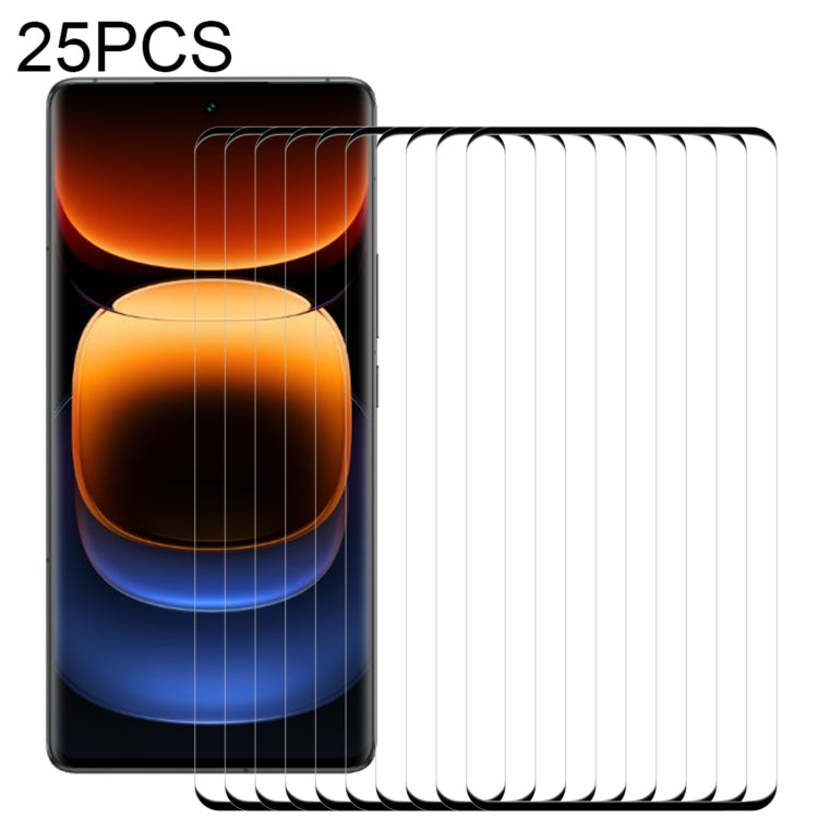 25pcs 3D Curved Edge Full Screen Tempered Glass Film, For vivo S20, For vivo V30e / V40 Lite, For vivo S19 Pro / V40, For vivo Y200 Pro, For vivo X100 Ultra / X100s Pro, For vivo S18 Pro, For vivo S18, For vivo X100 Pro, For vivo iQOO 12 Pro�����������...