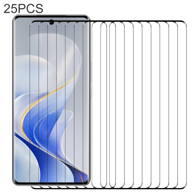 25pcs 3D Curved Edge Full Screen Tempered Glass Film, For vivo S20, For vivo V30e / V40 Lite, For vivo S19 Pro / V40, For vivo Y200 Pro, For vivo X100 Ultra / X100s Pro, For vivo S18 Pro, For vivo S18, For vivo X100 Pro, For vivo iQOO 12 Pro�����������...