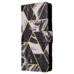 Marble Bronzing Stitching Leather Phone Case, For iPhone 15 Pro, For iPhone 15 Plus, For iPhone 15