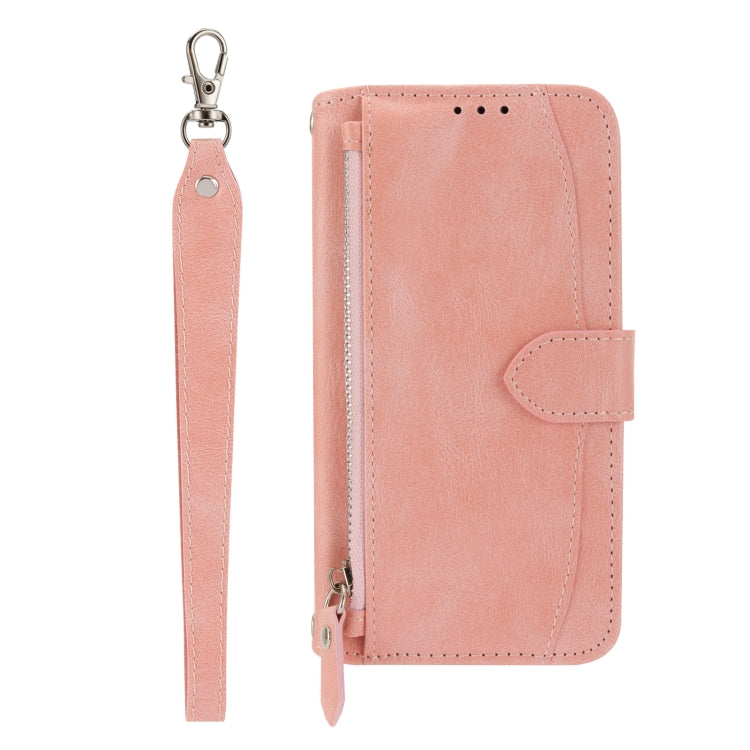 Oil Skin Zipper Wallet Leather Phone Case, Series 1