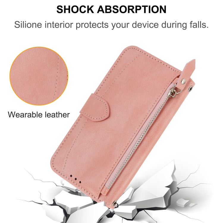 Oil Skin Zipper Wallet Leather Phone Case, Series 1