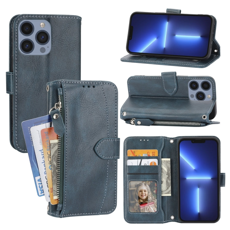 Oil Skin Zipper Wallet Leather Phone Case, Series 1