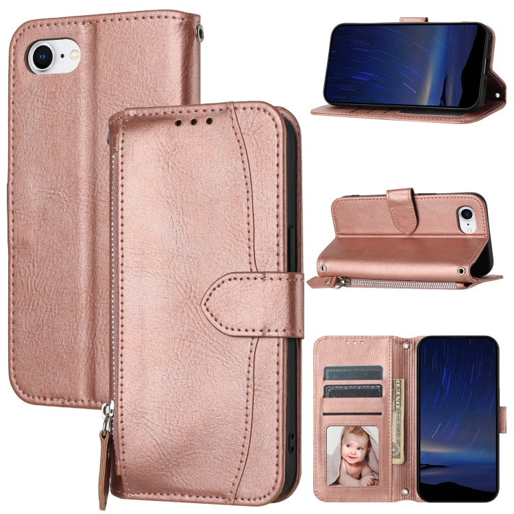 Oil Skin Zipper Wallet Leather Phone Case, Series 1