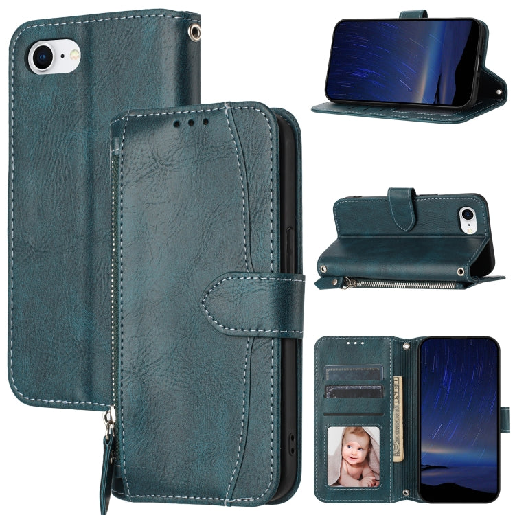 Oil Skin Zipper Wallet Leather Phone Case, Series 1