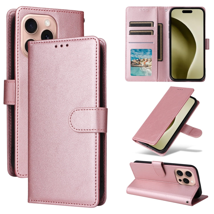 Multifunctional Horizontal Flip Leather Phone Case with Three Card Slots, Series 1