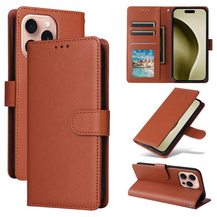 Multifunctional Horizontal Flip Leather Phone Case with Three Card Slots, Series 1