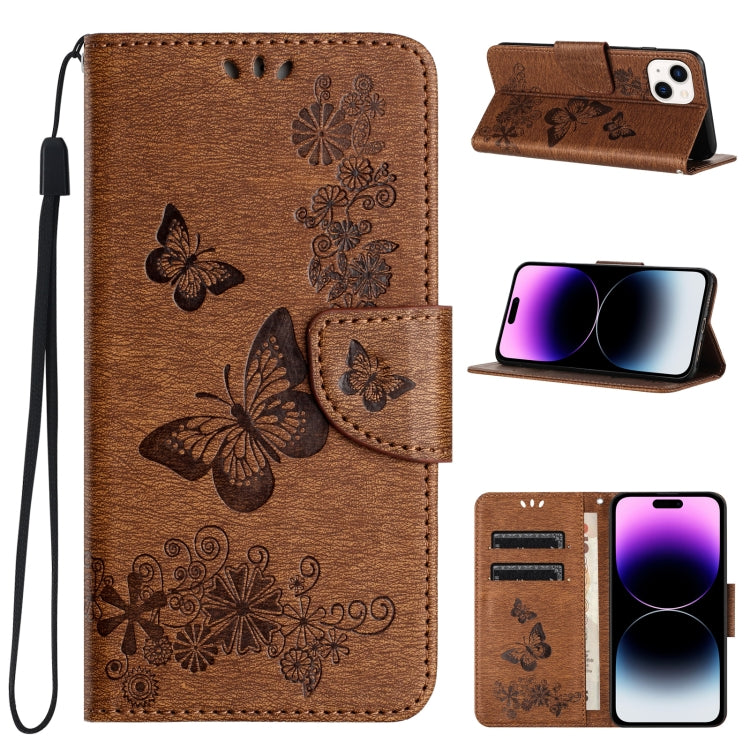 Butterfly Embossed Flip Leather Phone Case, Series 1