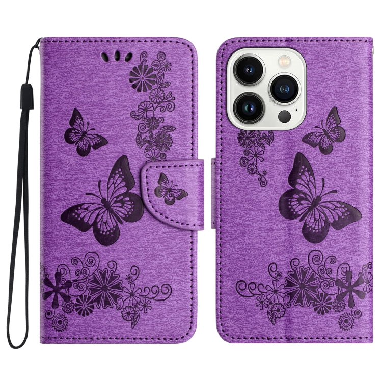 Butterfly Embossed Flip Leather Phone Case, Series 1