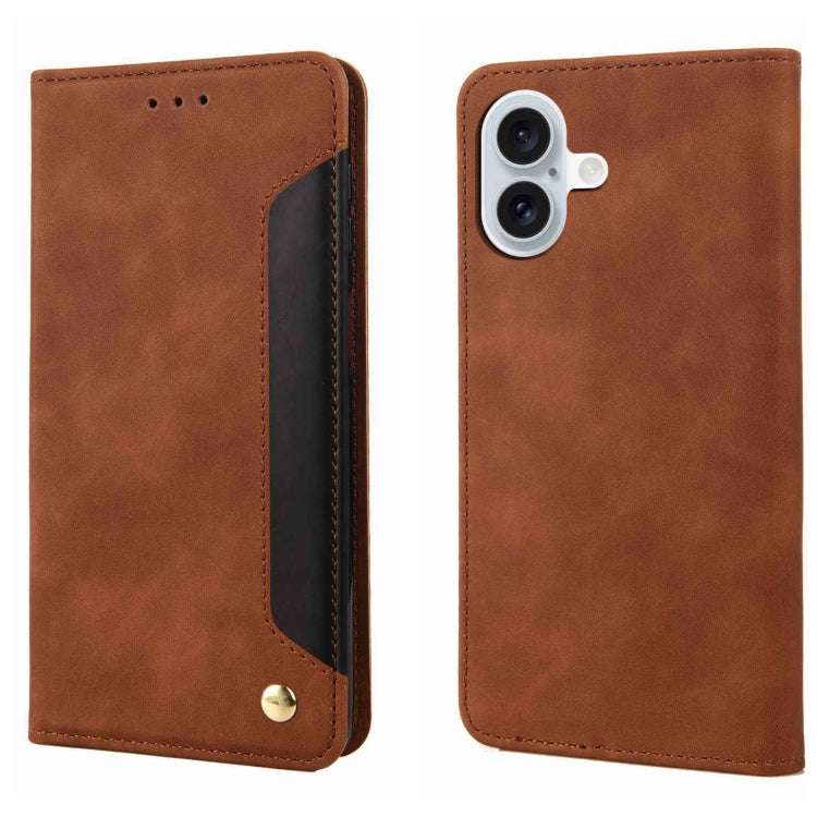 Skin Feel Splicing Leather Phone Case, Series 1