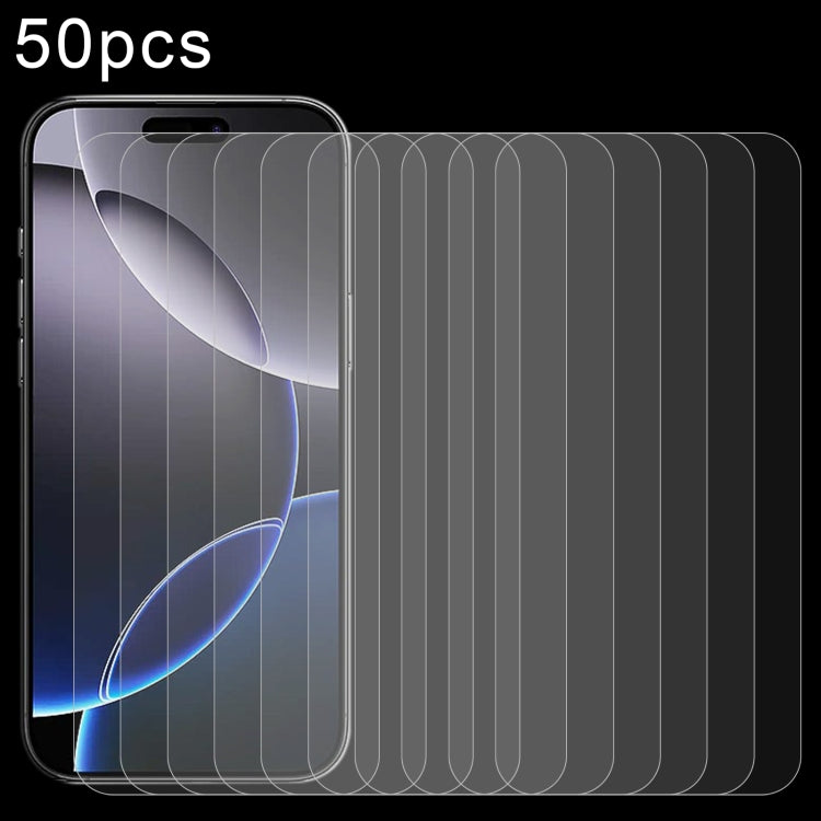 50pcs 0.26mm 9H 2.5D Tempered Glass Film