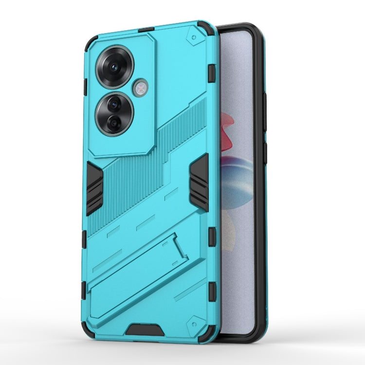 Punk Armor 2 in 1 PC + TPU Phone Case with Holder, For OPPO A60 4G Global, For OPPO Reno11 F 5G Global, For OPPO Find X7 5G