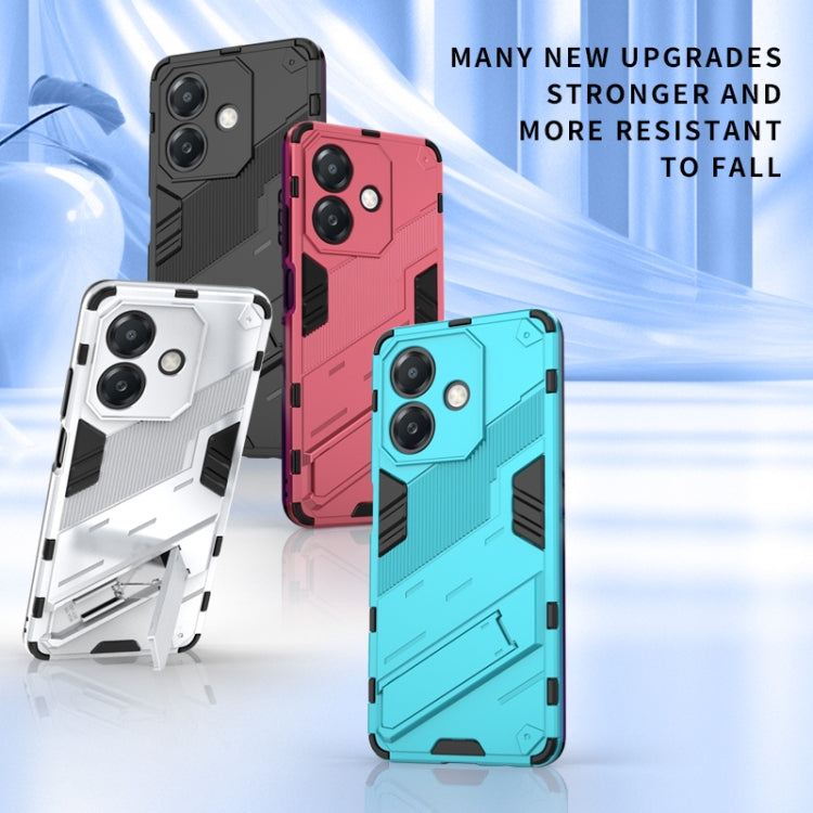 Punk Armor 2 in 1 PC + TPU Phone Case with Holder, For OPPO A3X 5G India, For OPPO Reno12 Pro Global, For OPPO Reno12 Global