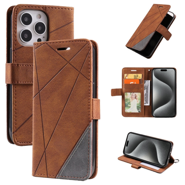 Skin Feel Splicing Leather Phone Case, Series 1