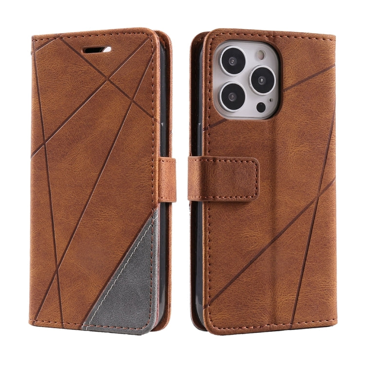 Skin Feel Splicing Leather Phone Case, Series 1