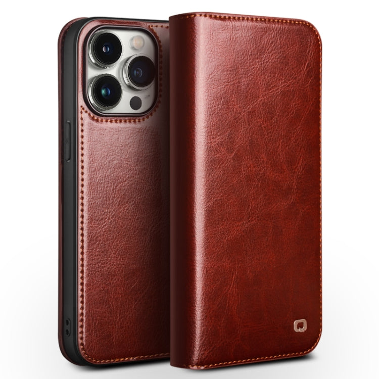 QIALINO Classic Genuine Leather Phone Case