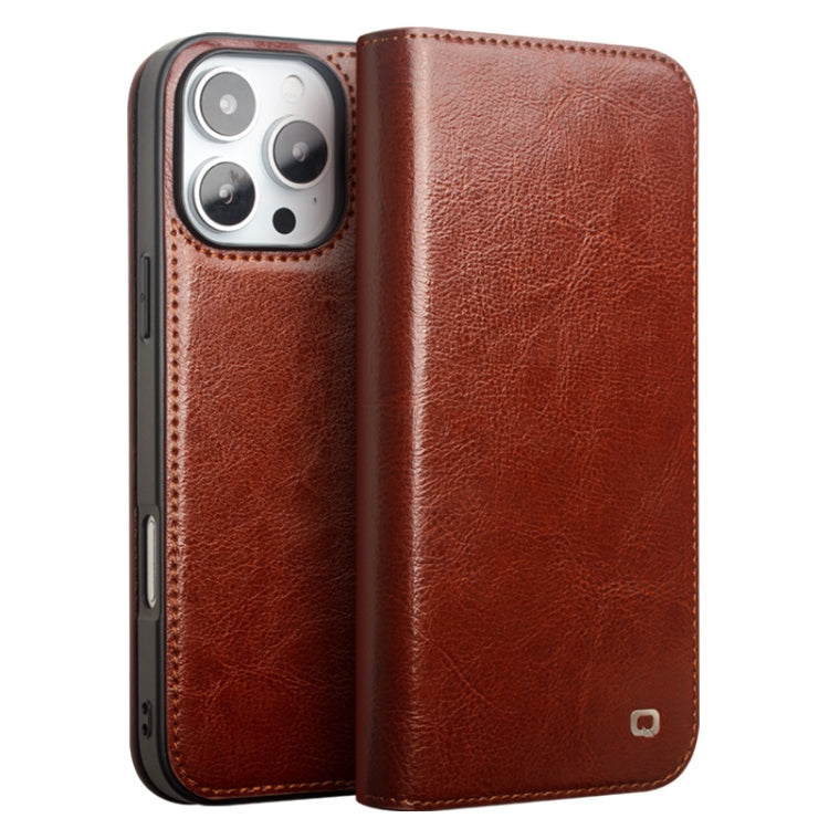 QIALINO Classic Genuine Leather Phone Case