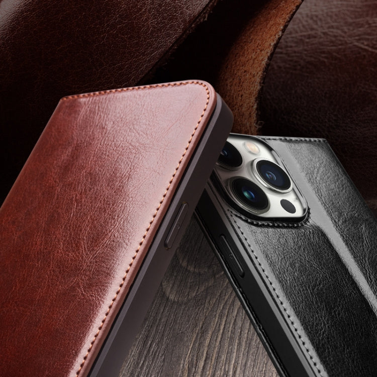 QIALINO Classic Genuine Leather Phone Case