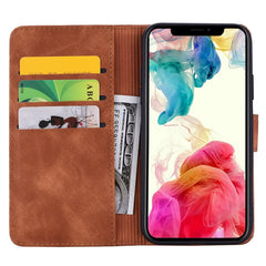 Mandala Embossed Dual-Fold Calf Leather Phone Case, Series 1