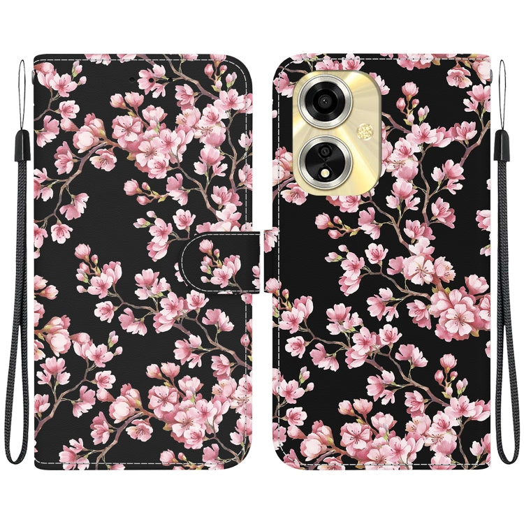 Crystal Texture Colored Drawing Leather Phone Case, For OPPO A59 5G / A2M, For OPPO A38 4G / A18