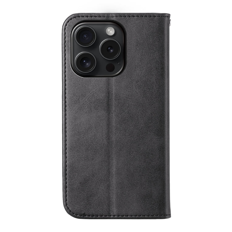 Cubic Grid Calf Texture Magnetic Leather Phone Case, Series 1