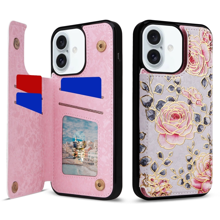 Printed Double Buckle RFID Anti-theft Phone Case, Series 1