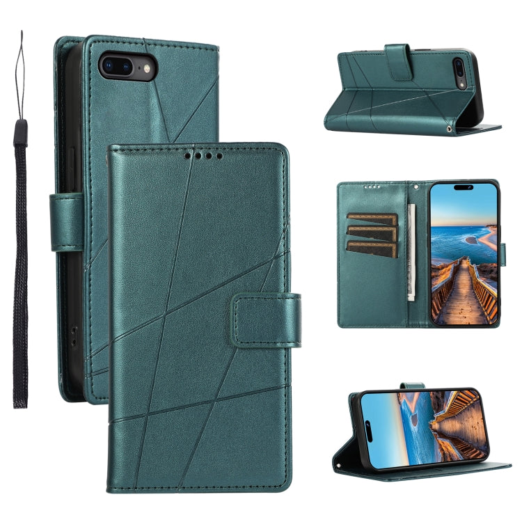 PU Genuine Leather Texture Embossed Line Phone Case, Series 1