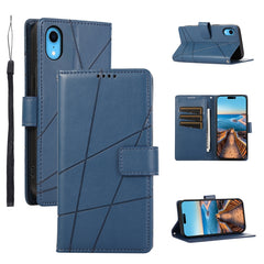 PU Genuine Leather Texture Embossed Line Phone Case, Series 1