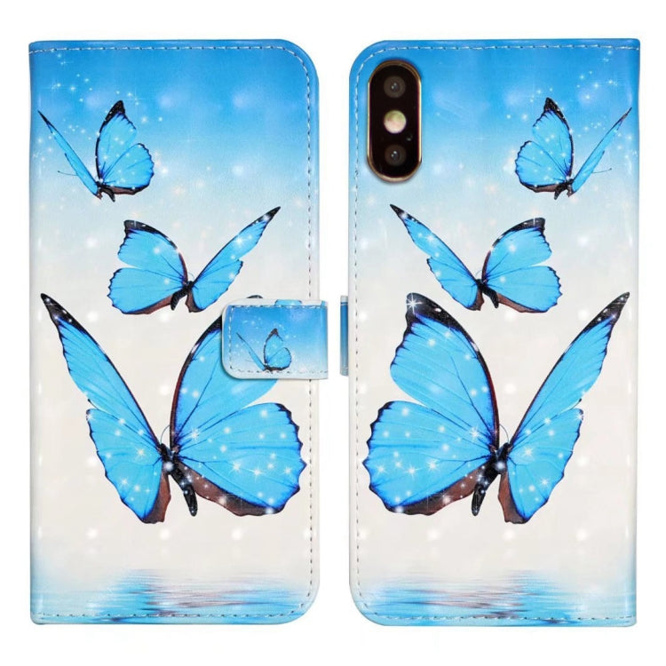 Oil Embossed 3D Drawing Leather Phone Case, For iPhone XR, For iPhone XS Max