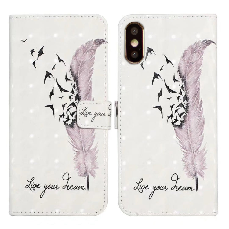 Oil Embossed 3D Drawing Leather Phone Case, For iPhone XR, For iPhone XS Max