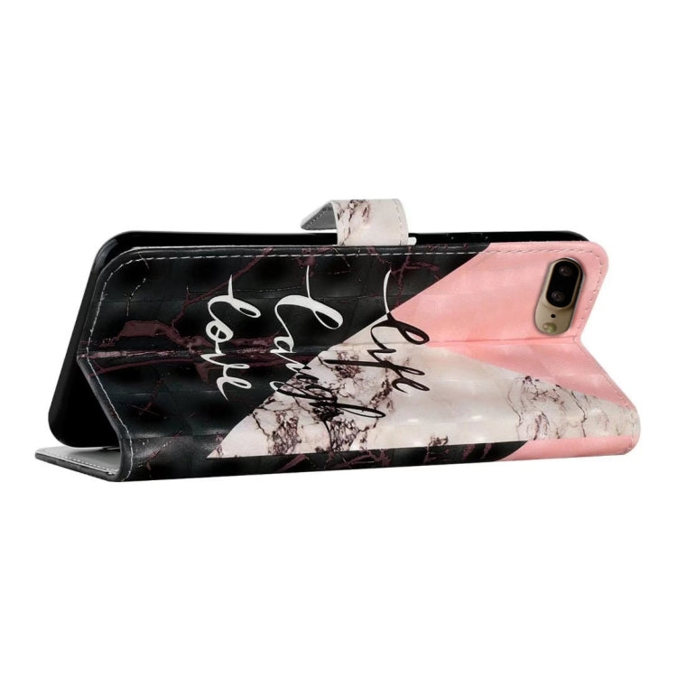 Oil Embossed 3D Drawing Leather Phone Case, For iPhone 7 Plus / 8 Plus